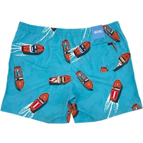 NWT RSVLTS Men's Lake Como Swim Trunks Hybrid Board Shorts Blue 3XL - Picture 2 of 11